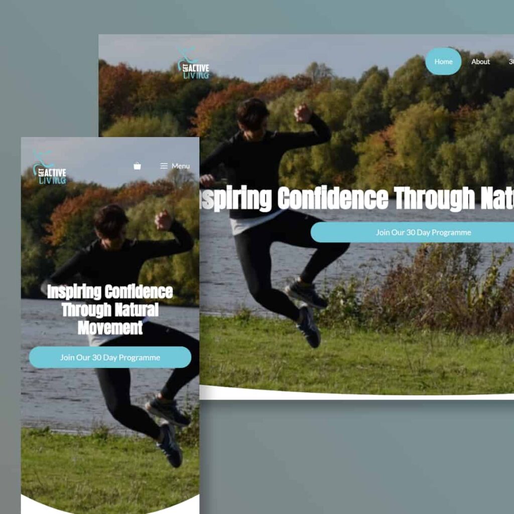 Get Active Living Website Example